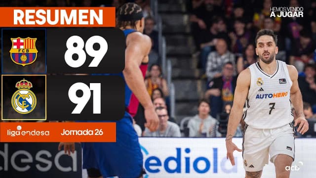 Real Madrid y Barcelona: un emocionante duelo de baloncesto que impacta la Liga Real Madrid y Barcelona: un emocionante duelo de baloncesto que impacta la Liga